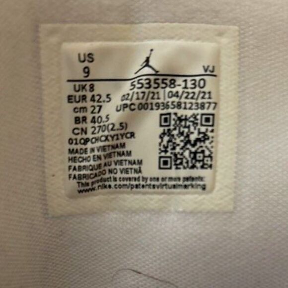 Custom Air Jordan 1 Low Lil Durk OTF Only The Family White Black Men\'s Size 9 main image 4